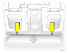 Opel Zafira. Systèmes de sécurité pour enfant top-tether