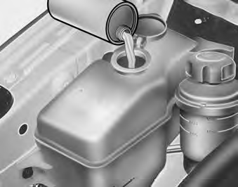 On doit remplir le réservoir de liquide de