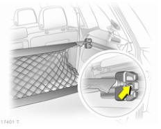 Opel Zafira. Filet de separation modulable