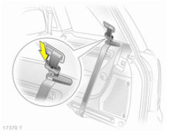 Opel Zafira. Ceintures de sécurité de la troisième rangée