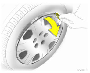 Opel Zafira. Changement d'une roue