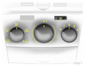 Opel Zafira. Chauffage et ventilation