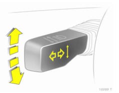 Opel Zafira. Clignotants de changement de direction et de file