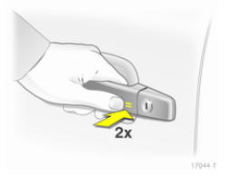 Opel Zafira. Activation avec la clé électronique