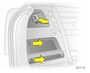 Opel Zafira. Feux arriere