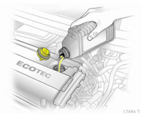 Opel Zafira. Huile moteur
