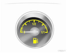 Opel Zafira. Jauge à carburant