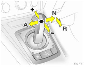 Opel Zafira. Levier sélecteur