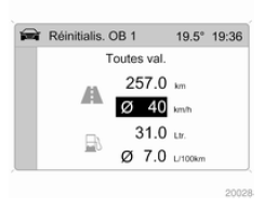 Opel Zafira. Redemarrer l'ordinateur de bord