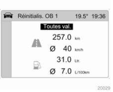 Opel Zafira. Redemarrer l'ordinateur de bord