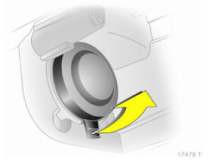 Opel Zafira. Feux de position