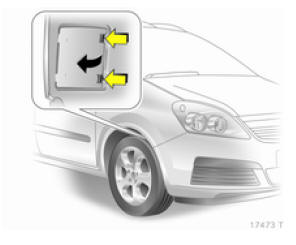 Opel Zafira. Remplacement des ampoules