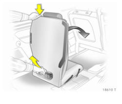 Opel Zafira. Rangement des sièges