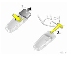 Opel Zafira. Commande de secours