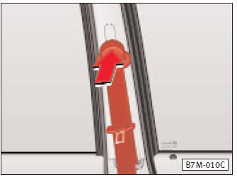 Fermeture des ceintures automatiques trois points