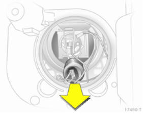 Opel Zafira. Feux de position