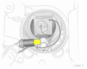 Opel Zafira. Feux de position